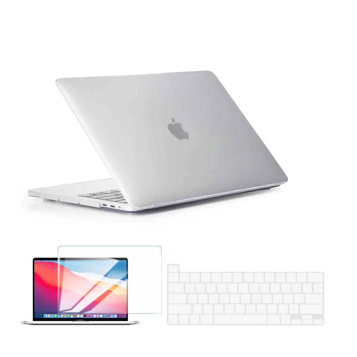 Techprotectus Colorlife Hardshell Case for Apple 16'' MacBook Pro 2019/2020, Crystal Clear
