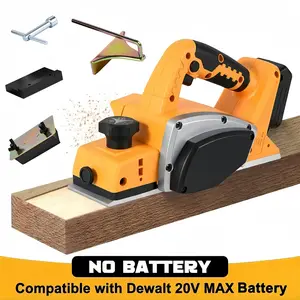 3-1/4" Cordless Brushless Wood Planer for DeWalt 20V MAX Battery | 15000 RPM High Speed | Power Hand Planer for Woodworking, DIY Edge Smoothing (Tool Only)