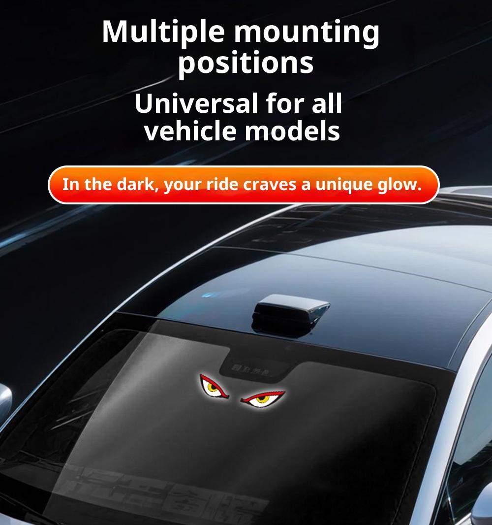 DIYCOM Dynamic LED Rear Window Display for Car – Vampire Devil Eye Emoji Panel, Scrolling Message Screen, USB Powered Night Driving Ambient Light, Cool Funny Auto Decor DIYCOM Dynamic LED Rear Window Display for Car – Vampire Devil Eye Emoji Panel, Scrolling Message Screen, USB Powered Night Driving Ambient Light, Cool Funny Auto Decor