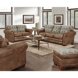 HomeStock 4Piece Sofa Set, Lakefront Luxury Deer Teal 4-Piece Set