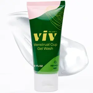 Viv Menstrual Cup & Disc Wash Gel  - Toxin-Free, Fragrance-Free, Plant-Based Cleanser