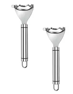 Corn Peeler, Corn stripper for corn on the cob remover tool,Stainless steel multifunctional Kitchen Grips Corn planer Cob Cutter kernels, with Hand Protect