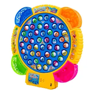 Musical Magnetic Rotating Fishing Game Toy with three play modes. Great for training hand-eye coordination, perfect educational early learning toy for kids aged 3-7. Ideal gift for boys and girls, suitable for Children's Day and kids summer gifts.