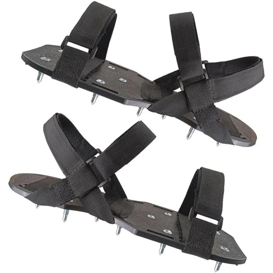 Pre-Assembled Plastic Work Footwear with Epoxy Spikes & Cleats, Lightweight (Sizes 6-13) – Enhances Body Stability, Maintains Proper Balance for Flooring Installation, Garage Floor Covering, Concrete Surfaces