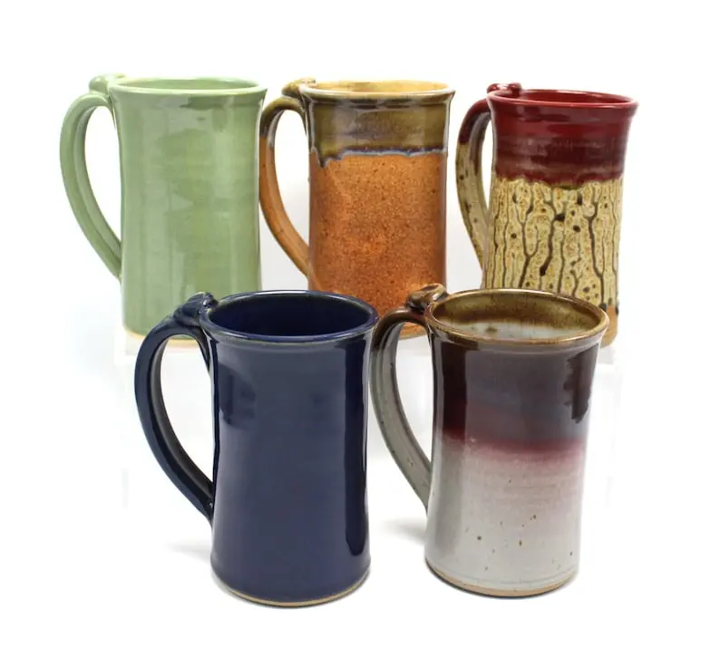 Stoneware Mug: 20 Oz Pottery Coffee or Beer Mug