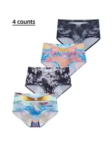 Random All Over Print Maternity Panty, Belly Pregnancy Underwear, Casual Breathable Comfortable Knicker for Daily Wear, Pregnant Women's Underwear for All Seasons