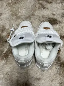New Thick Tongue Bread Shoes for Men and Women, Large Size Casual Skateboard Shoes, Simple and Versatile Sneakers