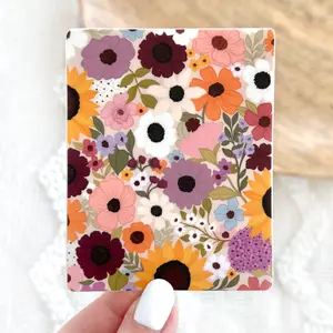 Rainbow Garden Waterproof Vinyl Sticker, 3.25x3"