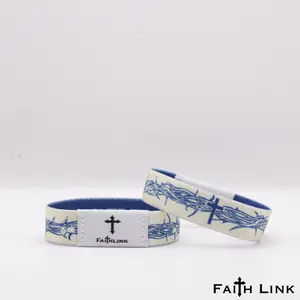 Daily Bible Verse Bracelet – Faith Link Daily Bible Verse Bracelet – Tap Phone For Daily Bible Verse - Waterproof, Reversible, and Stitched With An Inspirational Message