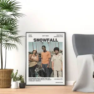 Snowfall | Franklin Saint Poster Vintage Poster | Retro Wall Art Home Decor | Damson Idris Print | Tv Series | Tv Show | Gift Idea