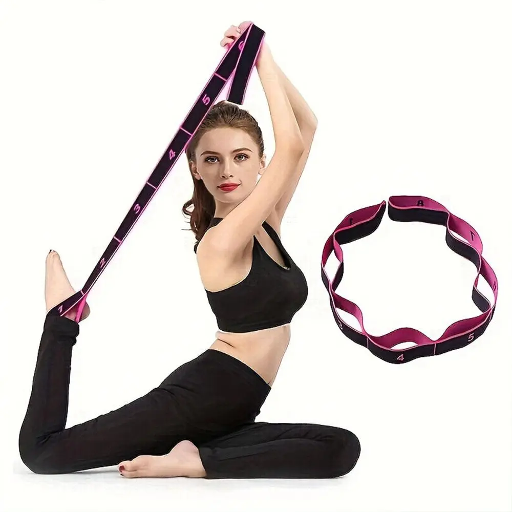 Resistance Band, 1 Count Number Segmented Yoga Stretch Band, Fitness Band for Body Shaping, Strength Training, Ballet, Pilates, Dance, Stretching Gear, Yoga Stretching Rope, Home Workout Band
