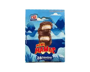 Gamesa Mini Mamut Chocolate Marshmallow Cookie (28 Count) Mexican Candy Snack Bonbon Sweet Dessert, Dulces Mexicanos