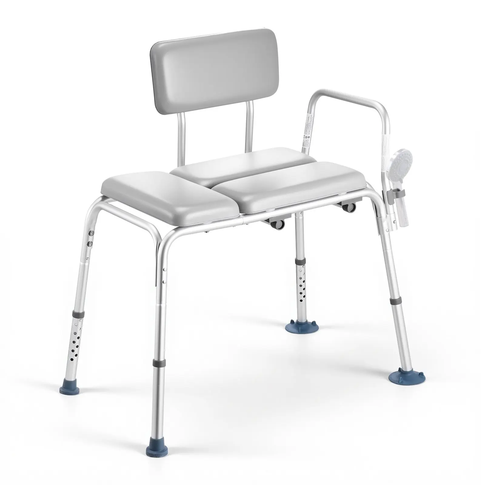 Tub Transfer Bench For Bathtub, 500 Lb Weight Capacity, Heavy Duty Shower Chair With Armrests And Backrest, Height Adjustable Bathroom Shower Bench Seat For Adults, Seniors, Elderly And Disabled, Safe Non-Slip Bath Aid