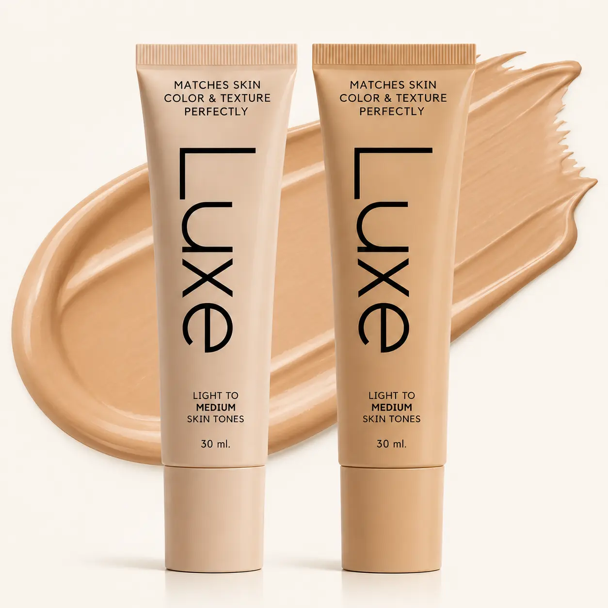Luxe Color Changing Foundation, Shade Adapts To Match Your Skin Tone, Lightweight Hydrating Buildable Coverage, Natural Dewy Finish Everyday Makeup 30ml