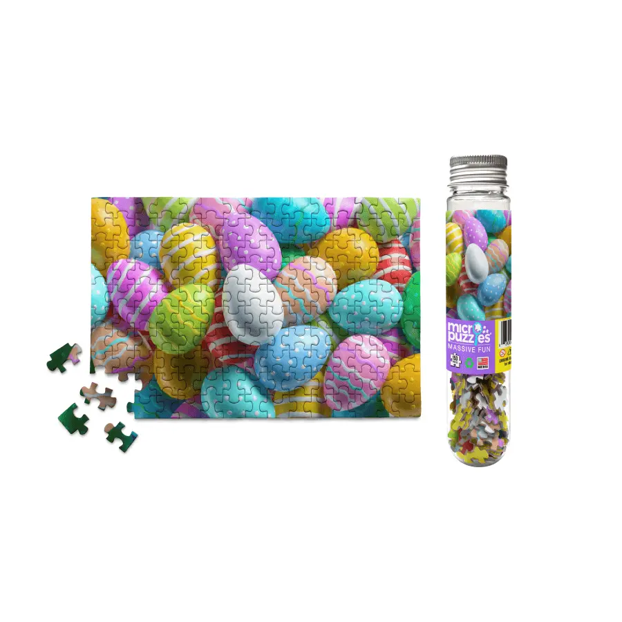 COLORED EGGS Mini Jigsaw Puzzle