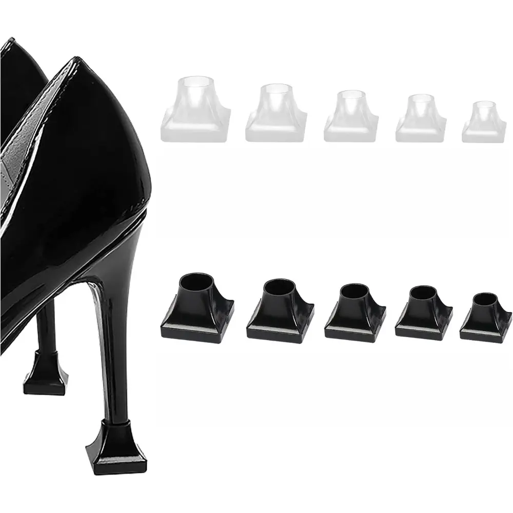 10 Pack Heel Cover for High Heels 5 Different Sizes Heel Stoppers Heel Cover Replacement Tip Caps Beauty & Personal Care Footwear Shoe Insoles Bedroom