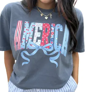 America Bow Patriotic Graphic Tee
