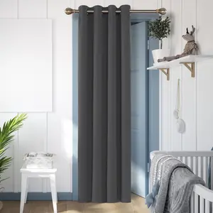Deconovo Single Panel Blackout Curtain – Solid Color with White Grommet Top
