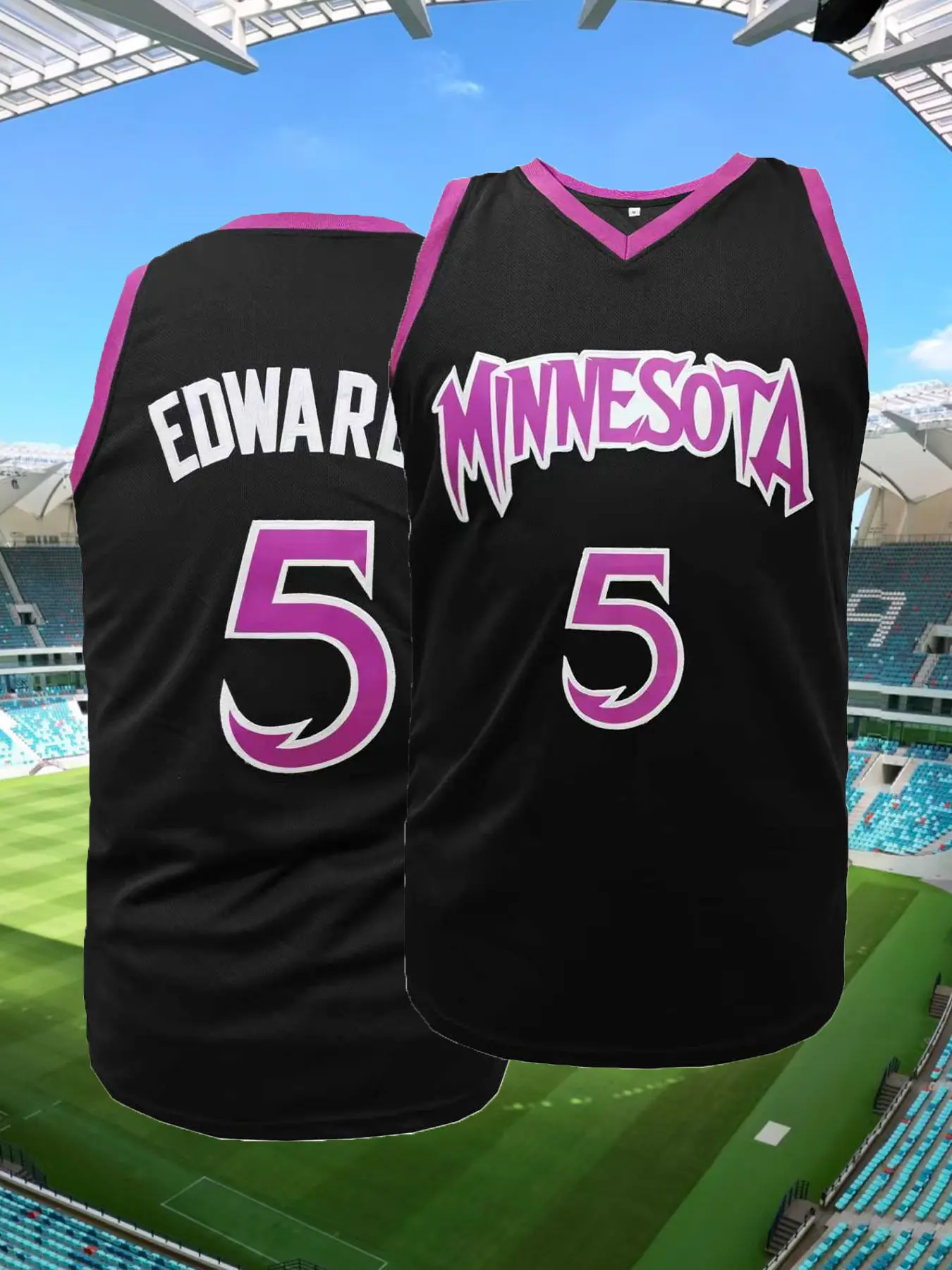 High-Quality #5 Stitched Basketball Uniform, Basketball Clothing, Comfortable Sleeveless Vest,Round Neck Breathable Basketball Jersey, Loose Fit Casual Sportswear, All Seasons Unisex, Breathable Athletic Top, Athletic Active Tops, Training Clothes