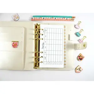 Personal Size Food log fits with Kate Spade Personal Planner, Filofax Personal, Color Crush Personal Size and Other Personal Size Planner