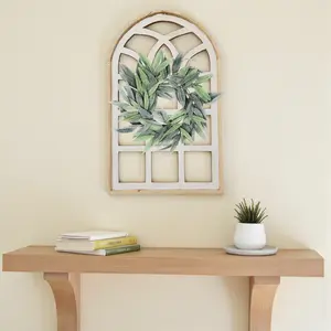 Farmhouse Wall Decor Window Arch - The Paradise Fields Large Wood Window Frame 2 Sizes 44" and 48"
