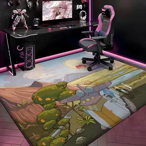 R-Rick and Morty Floor Mat Gaming Room Soft Flannel Floor Rug Non-Slip Absorbent Doormat for Esports Setup, Bedroom, Entrance, Gamer Home Decor, Anti-Skid Washable Mat, Multiple Sizes Available