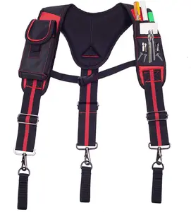 AISENIN Tool Belt Suspenders Tool Bag for Construction roofing Belt Suspension Rig for Electrician Heavy Duty Padded Suspenders for roofing Farming