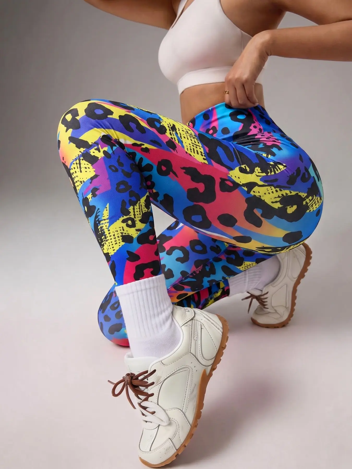 Women's High Waist Yoga Pants, Activewear Yoga, Digital Print Peach Butt, Summer Fitness Outdoor Wear, Adjustable Waist, Comfortable & Stylish, Graphic Print Leggings, High Waisted Leggings, Dynamic Leggings, Athletic Workout Leggings