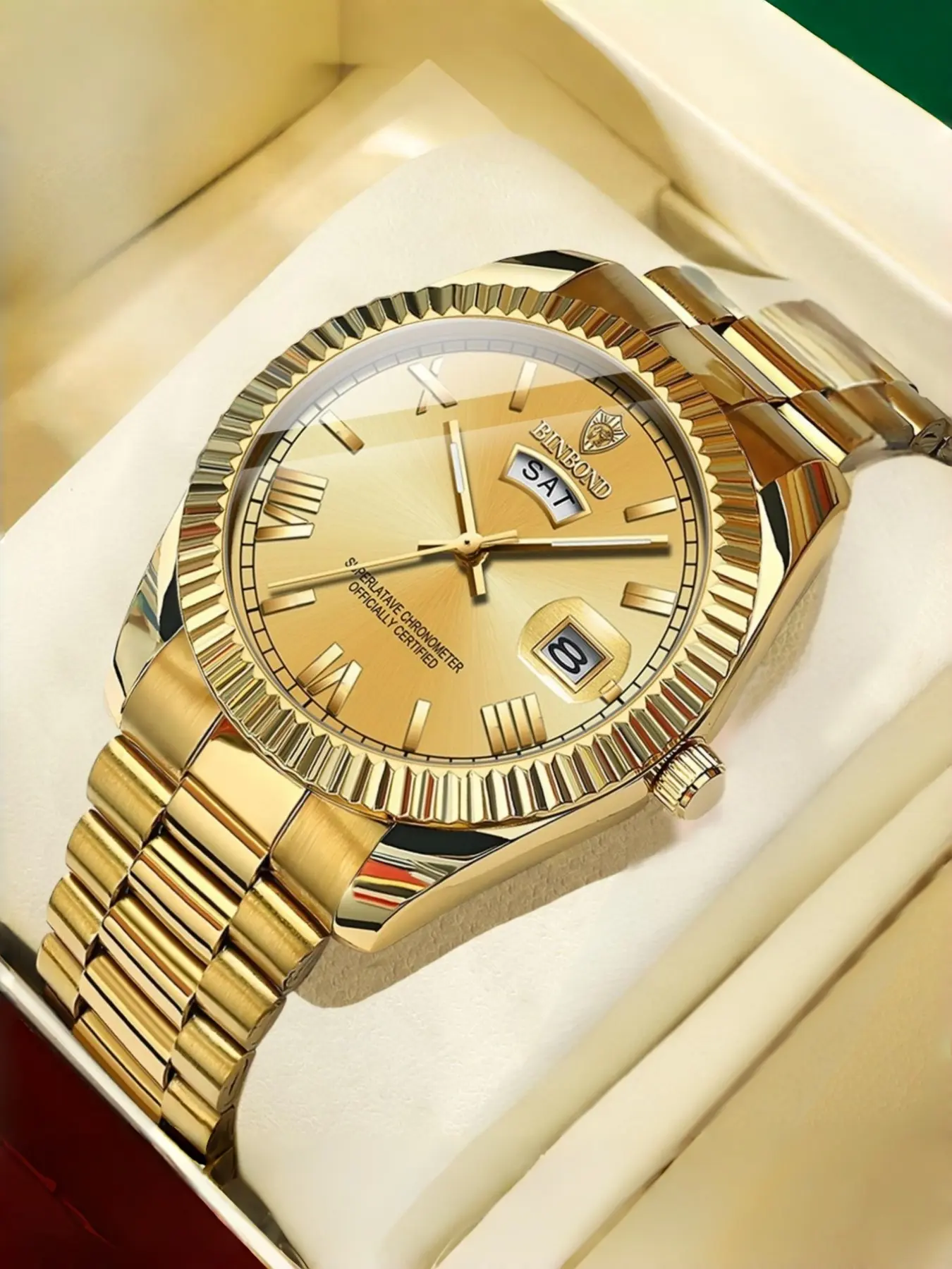 Luxury Men's Watch Dial, Stainless Steel Case, Quartz Movement, Waterproof, Business Dress Watch, Perfect Gift, Fashionable Waterproof Watch