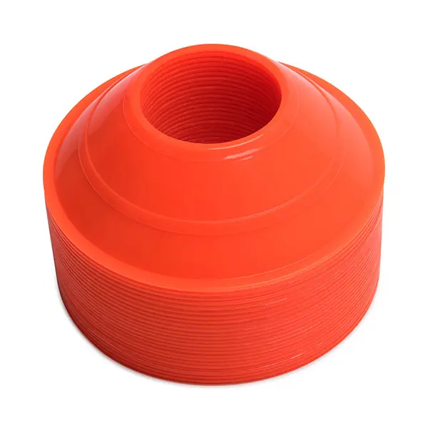 Sports Cones Set of 25, 5-Inch Mini Neon Disc Markers for Agility Training, Soccer Drills, and Field Boundaries, Cones For Sports