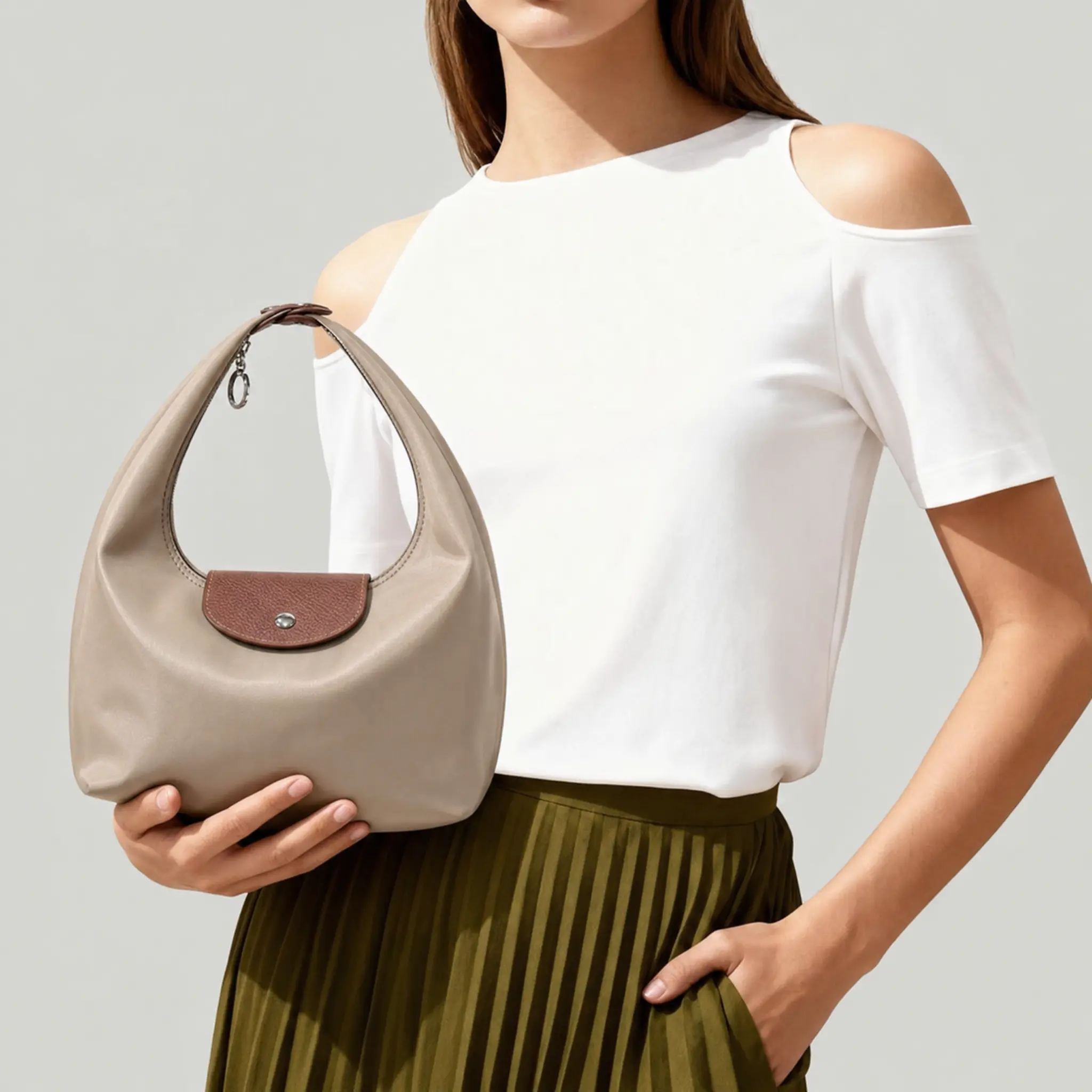 2026 New Adjustable Crescent Party Bag - Lightweight Durable Nylon Classic Shoulder Bag, Women's Nylon Crossbody Satchel with Adjustable Strap for Festive Use, Shoulder Bags