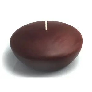 212 MAIN Unscented 3 in. Brown Round Water Floating Candles, 12-Piece Box, Long Burn, Ideal for Home Bathroom Decor & Room Accessories (Sports & Outdoor Camping & Hiking Lights & Lanterns)