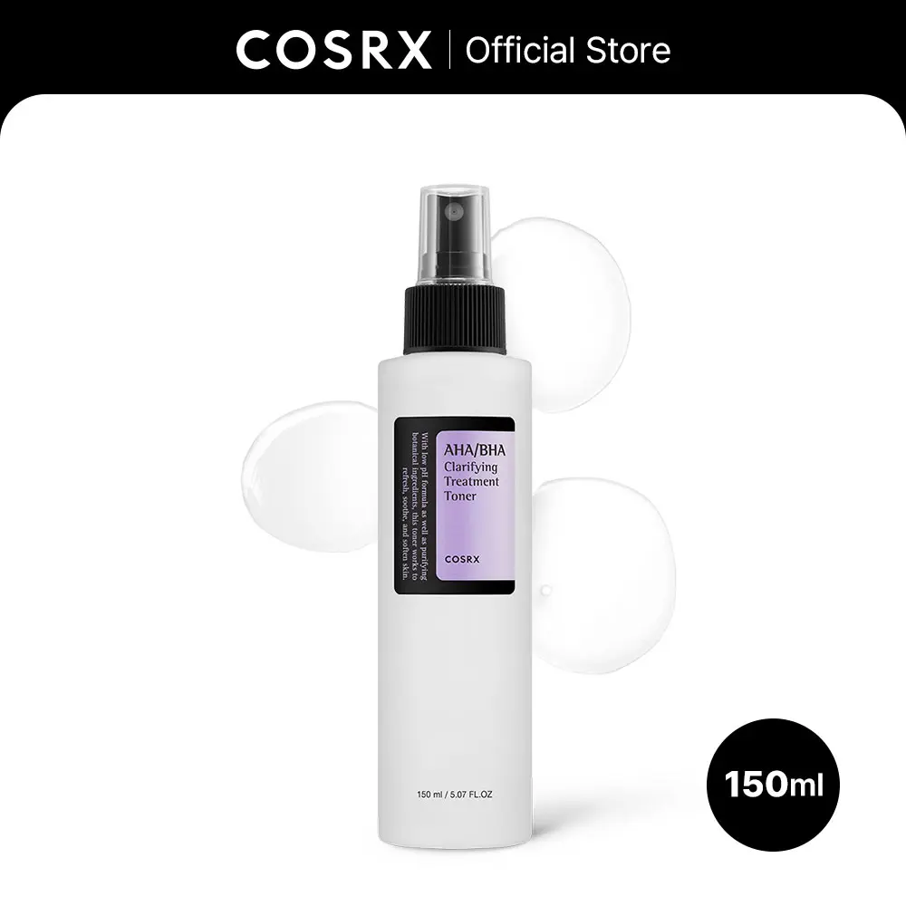 [COSRX Official] AHA BHA Clarifying Treatment Toner (150ml) | ELIMINATE IMPURITIES, EXFOLIATE & HYDRATE ALL IN ONE STEP,