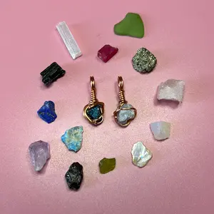 Bookmark Add-on made of Copper and Crystal of Your Choice, dangly added to bookmark