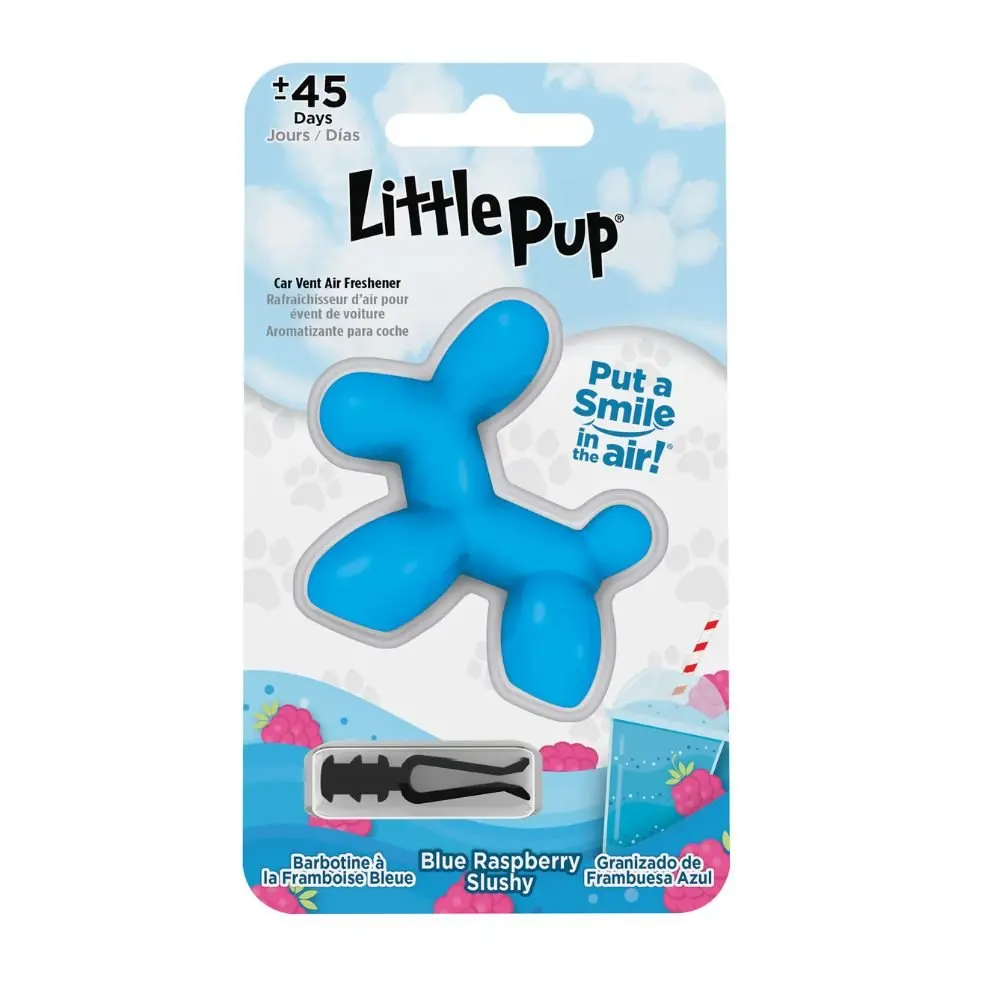 Stoner Car Care Little Pup Mini Diffuser, Playful Alcohol-Free Fragrance Oils, Blue Raspberry Slushy Scent Fragrance Refresher for Interior Accessories