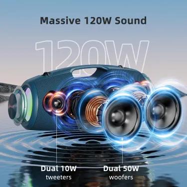 【 ZEALOTs S78 】 Bluetooth Speaker, 100W Wireless Outdoor Speaker with Subwoofer, IP67 Waterproof, RGB Ambient Light, PowerBank, Bluetooth 5.2 Camping, Beach, Gift DSP, Portable Mobile Power Supply, Supports 15 Hours Continuous Playback.