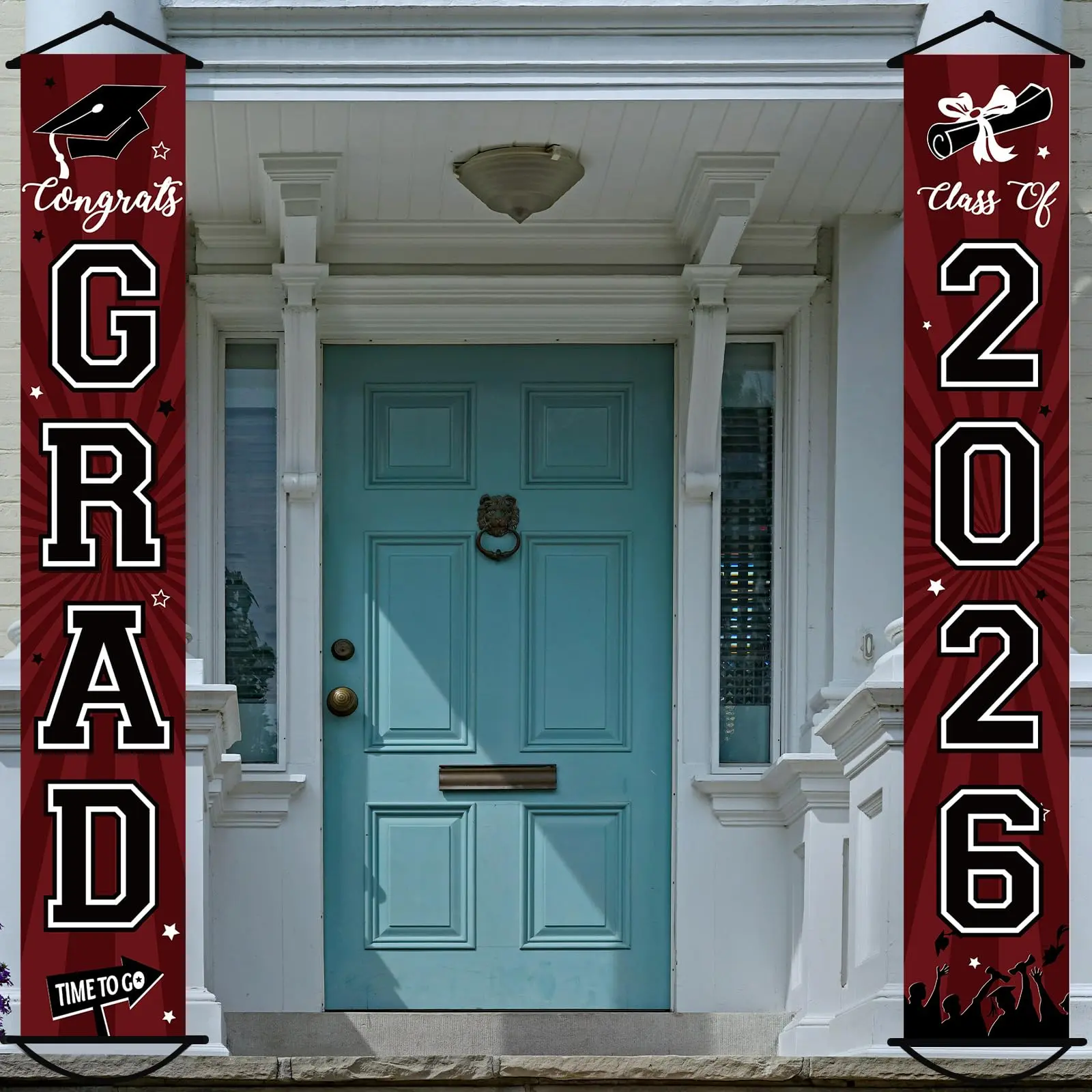 2026 Graduation Banner – Class of 2026 Congratulations Grad Porch Sign, Party Decoration Supplies, Welcome Hanging Door Decor for Indoor/Outdoor Use,back to school,back to school shopping,back to school,back to school haul
