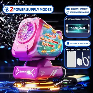 Portable Bubble Machine for Kids, 1800mah Rechargeable, Includes 50ML Concentrate Liquid, Perfect for Parties & Outdoor Events
