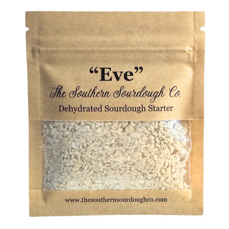 Eve - The Southern Sourdough Co. Organic Dehydrated Sourdough Starter for Sourdough Bread Baking Beginner Friendly Very Robust and Active Bake Within 5 Days