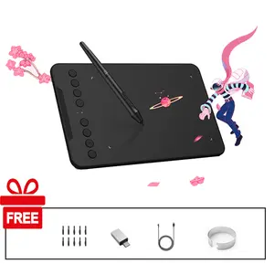XPPen Deco Mini7 V2 OSU Graphics Drawing Tablet 7 x 4.37 inch 60° Tilt 16384 Pressure Level Battery-Free Passive Stylus 8 Shortcut Keys USB-C Connection Compatible with Windows macOS Android Phone Chromebook Portable
