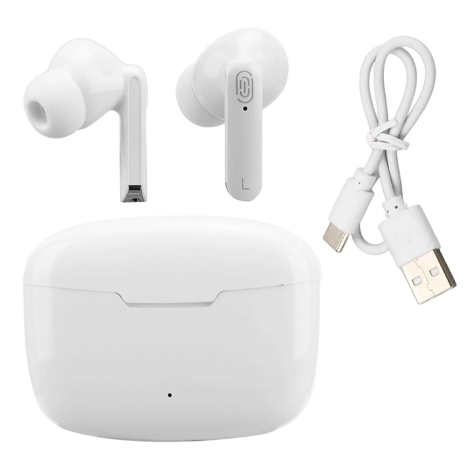 Wireless Language Translator Earbuds - In-Ear Bluetooth 5.3 High Performance IEMs with 114-Language Real-Time Audio Translation, Touch Control, Charging Case, 5V 1A Charging Support, Included Cable, Music Compatibility