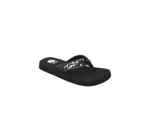 Women's Yellow Box Korrie Flip Flops in Black