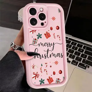 Merry Christmas Case for iPhone 17 Air 16 Pro Max 15 Plus 14 13 12 11 X XSAnti-Scratch Shockproof Soft Silicone Protective Cover