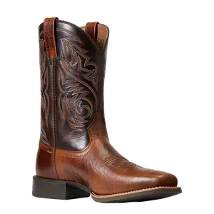 Ariat Men's Sport Herdsman Peanut Butter & Chaga Brown Western Boot 10040353