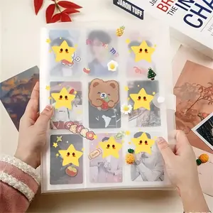 Kpop Photocard Binder, 3-Inch Mini Transparent Photo Storage Album, 9 Grid Protector Sockets, Ideal for Fans & Collectors, Perfect Graduation Gift