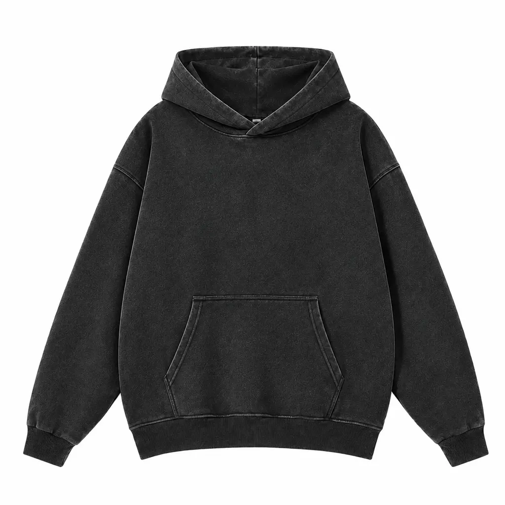 Men's heavyweight washed cotton crewneck sweatshirt (54.4% cotton, 45.6% polyester). Oversized boxy fit pullover without a zipper in vintage black, brown, green, and grey (Size: XS-XXL). Premium top for casual streetwear, lounging, or as a gym pump cover!