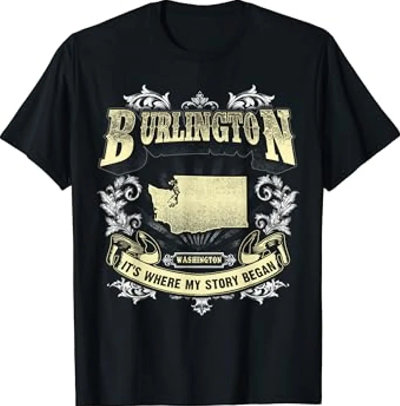 Burlington Washington It's Where My Story Began T-Shirt IB2