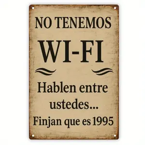 1pc Vintage Spanish "No Todos" Metal Sign, 7.8x11.8 Inches - Rustic Wall Art for Home, Bar, for Man Cave, Club, or Gift, Metal Wall Art Decor, Metal Wall Art Decor, Home Decor, Bar Decor, for Man Cave Decor, Club Decor, Gift Item,