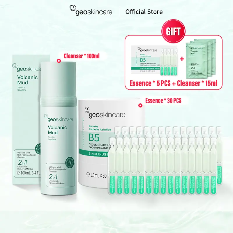 Geoskincare Strong Hydrating 3% Vitamin B5 Redness Relief Soothing and Repairing Essence Single-Use