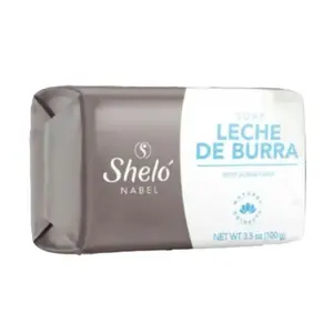Shelo Nabel Leche De Burra Bar Soap 3.5 oz - Bar Soaps for Delicate Skin Care - Softens & Cleanses - Complete Cleansing Routine